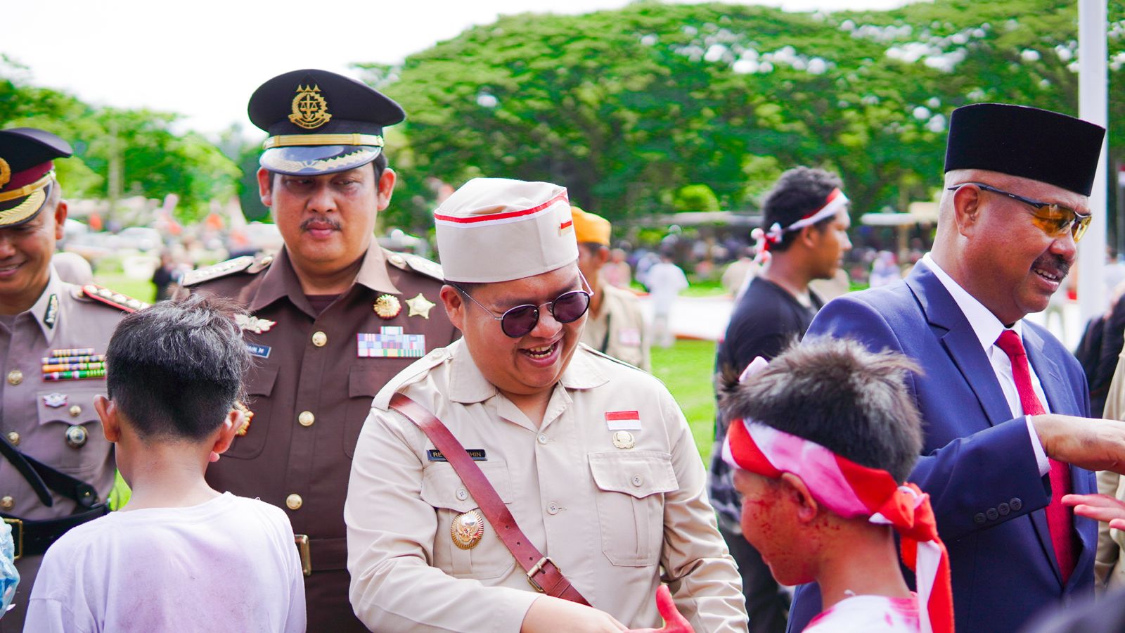 Foto: Salah satu dokumentasi Wakil Bupati Rendi Solihin di acara Peringatan Peristiwa Merah Putih Sangasanga ke-77