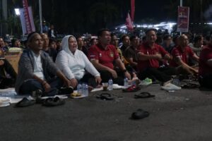 Suasana Simpang 4 Pendopo Bupati Kutai Kartanegara pada Jumat (26/4/24).