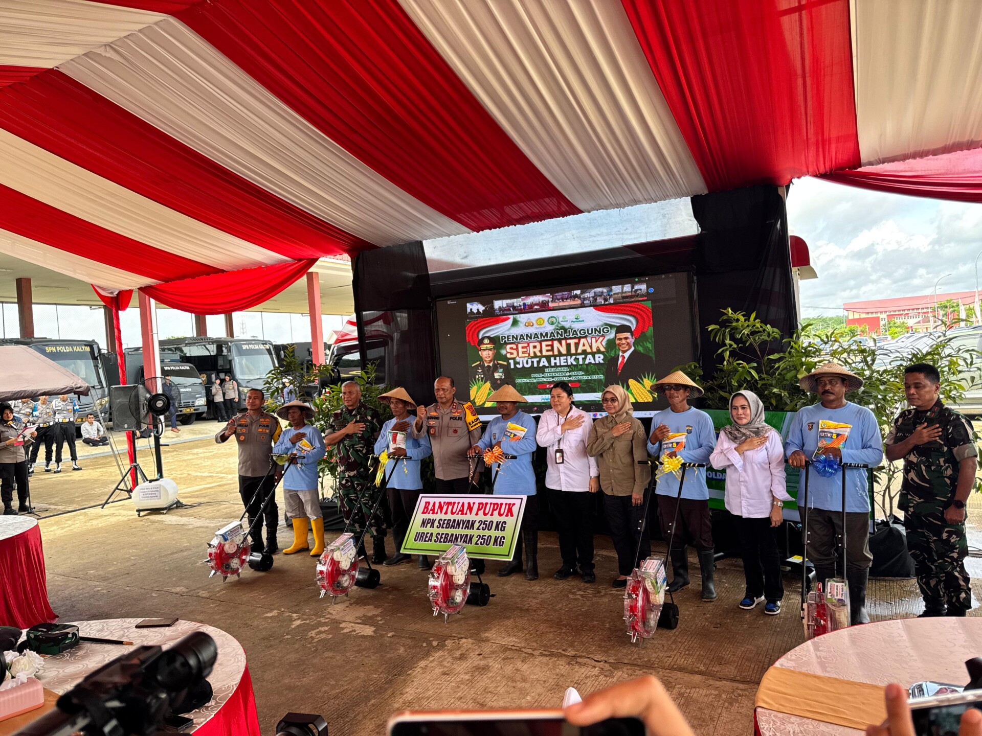 Foto: Program Penanaman Jagung seluas 1 juta hektar secara serentak.