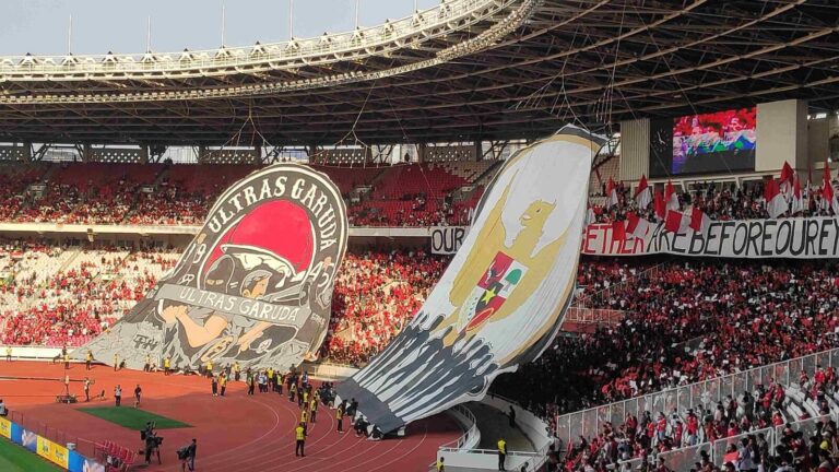 Foto: Suporter Timnas Indonesia.