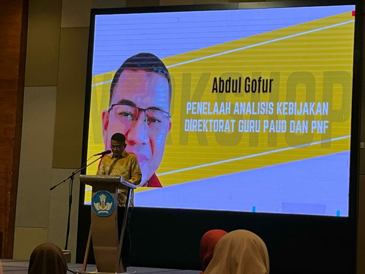 Foto : Penelaah Analisis Kebijakan Direktorat Guru PAUD dan PNF Kemendikdasmen, Abdul Gofur.
