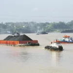 Foto ilustrasi ponton batu bara.